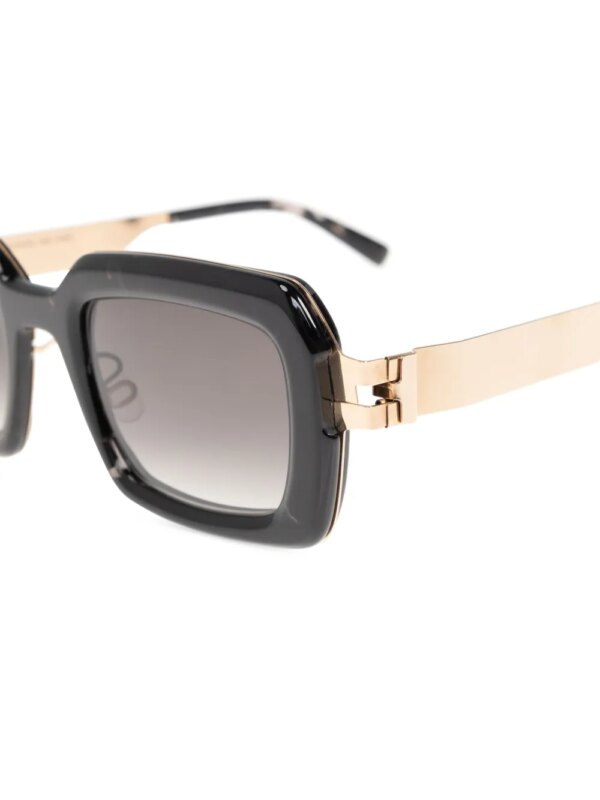 Mykita Una A97 zonnebril met vierkant montuur - Zwart