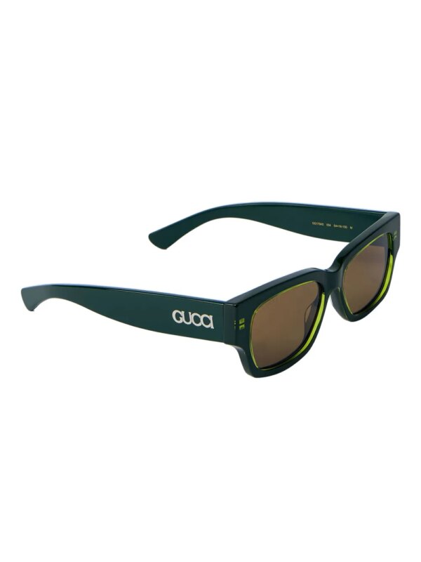 Gucci Eyewear Zonnebril met vierkant montuur - Zwart