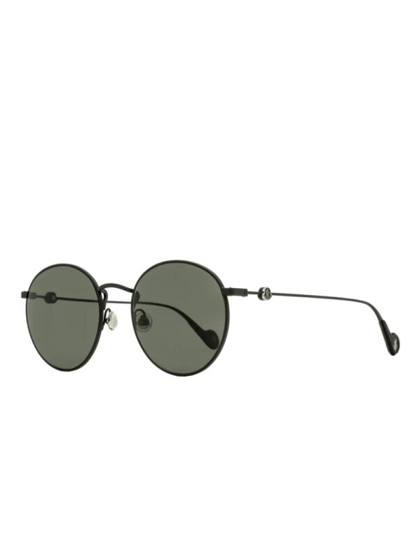 Moncler Eyewear Zonnebril met rond montuur - Zwart