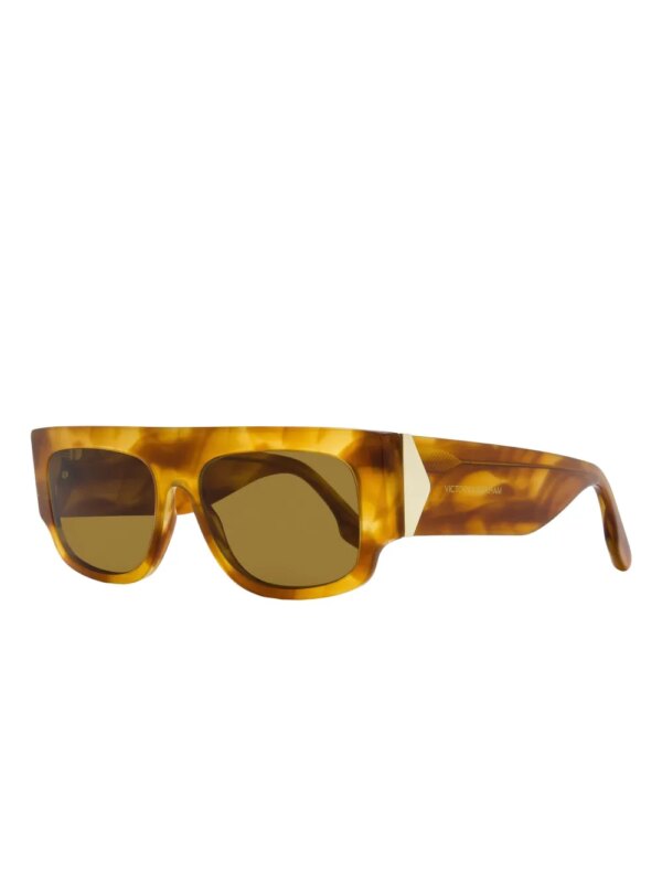Victoria Beckham Eyewear Zonnebril met rechthoekig montuur - Geel