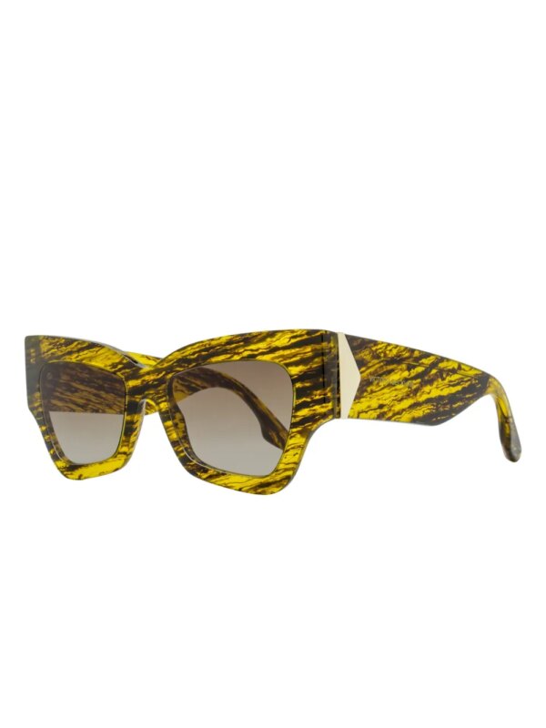 Victoria Beckham Eyewear Zonnebril met vlinder montuur - Geel