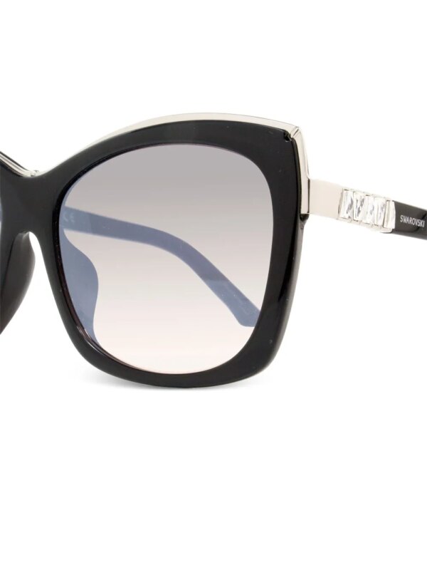 Swarovski Eyewear Zonnebril met cat-eye montuur - Zwart