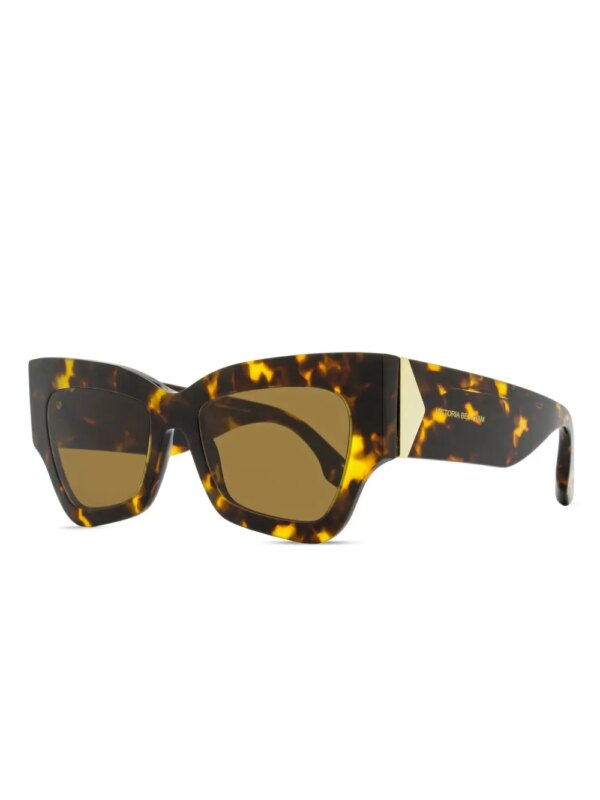 Victoria Beckham Eyewear Zonnebril met vlinder montuur - Bruin