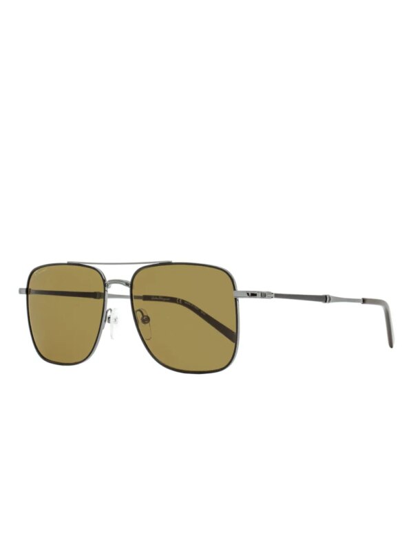Ferragamo Eyewear 266 zonnebril met piloten montuur - Grijs