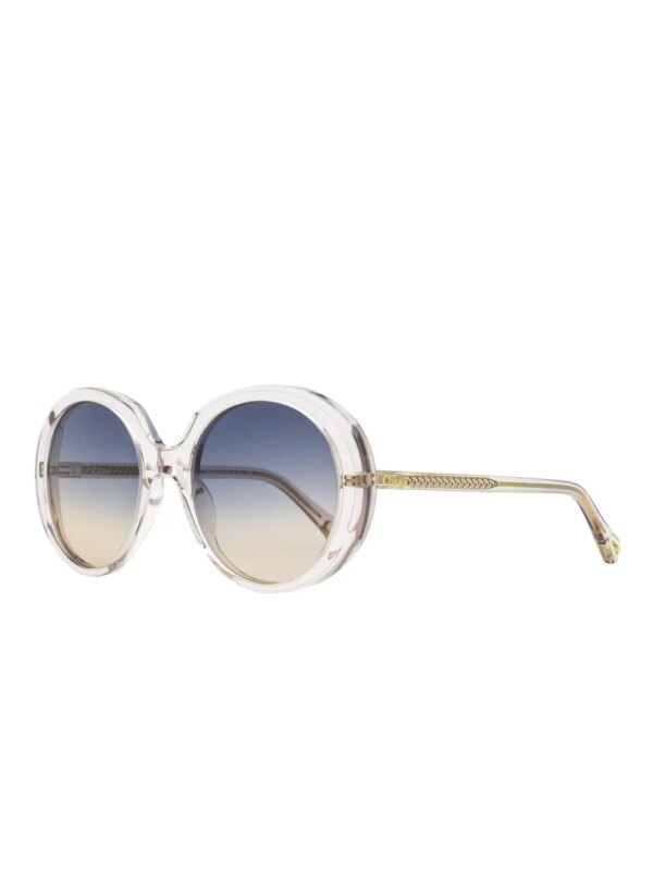 Chloé Eyewear Zonnebril met oversized montuur - Wit