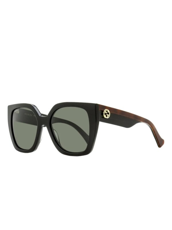 Gucci Eyewear Zonnebril met cat-eye montuur - Zwart