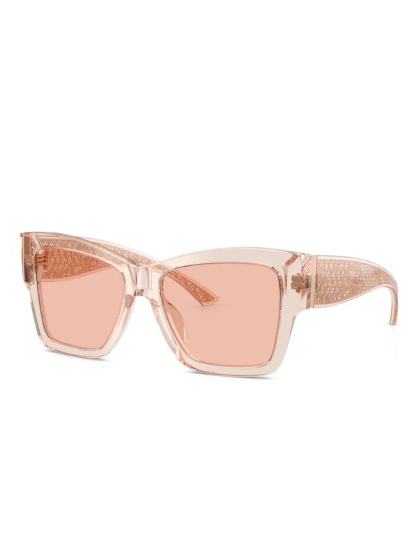 Dolce & Gabbana Eyewear Zonnebril met print - Roze