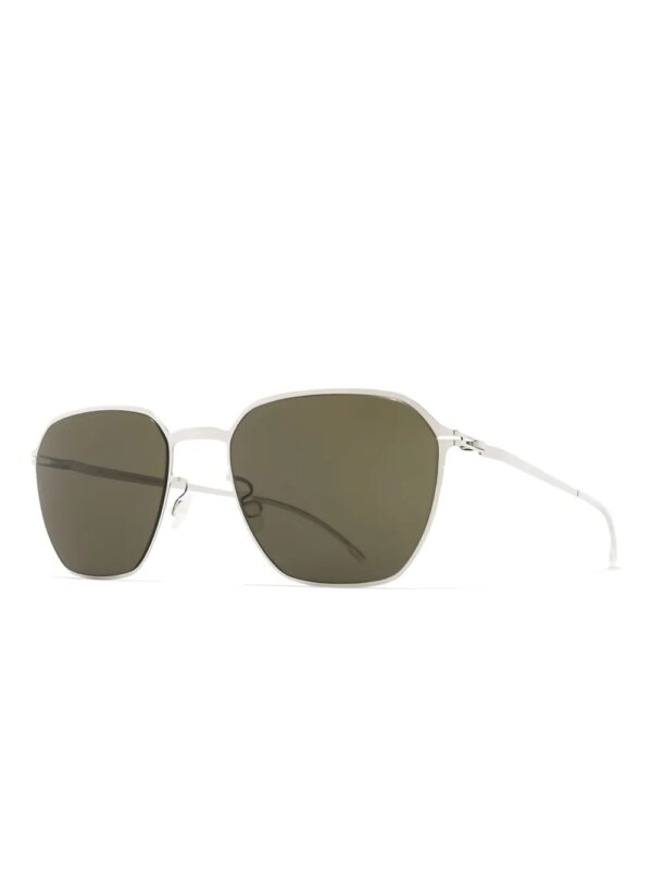 Mykita Anders zonnebril met geometrisch montuur - Zilver