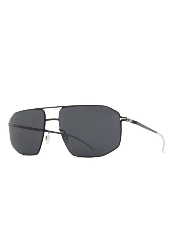 Mykita Santeri zonnebril met geometrisch montuur - Zwart