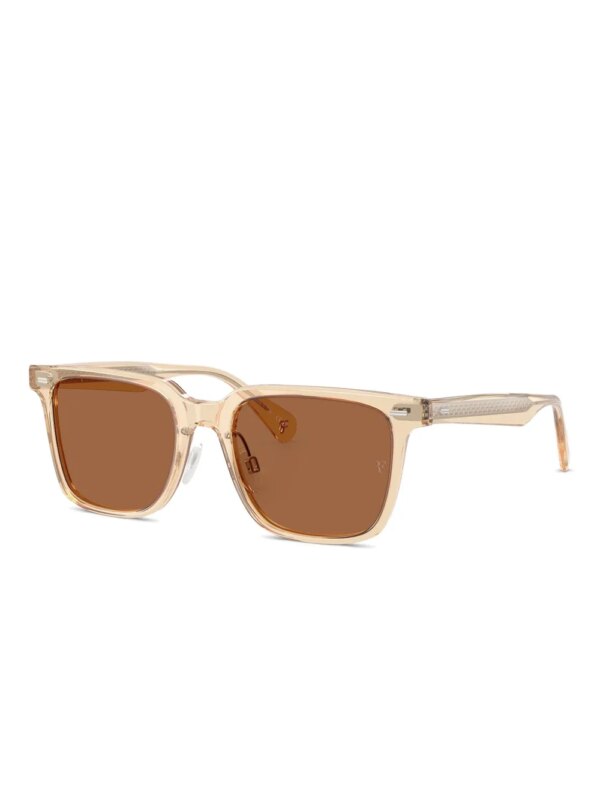 Oliver Peoples Zonnebril met vierkant montuur - Bruin