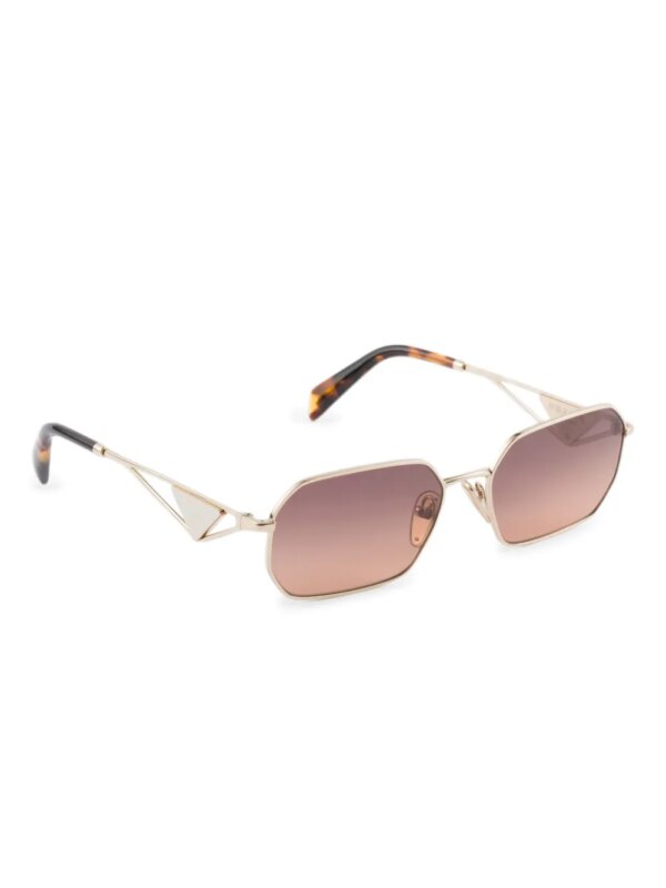 Prada Eyewear Zonnebril met logo - Goud