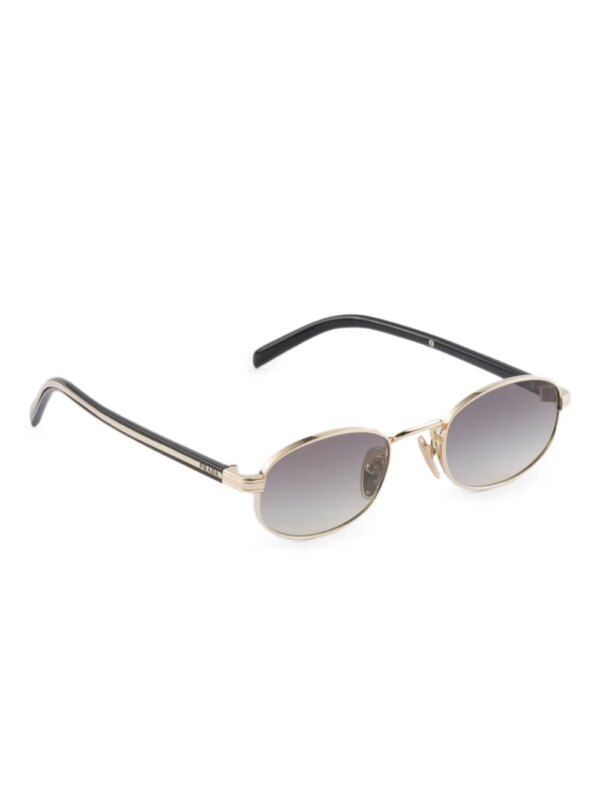 Prada Eyewear Zonnebril met ovalen montuur - Goud