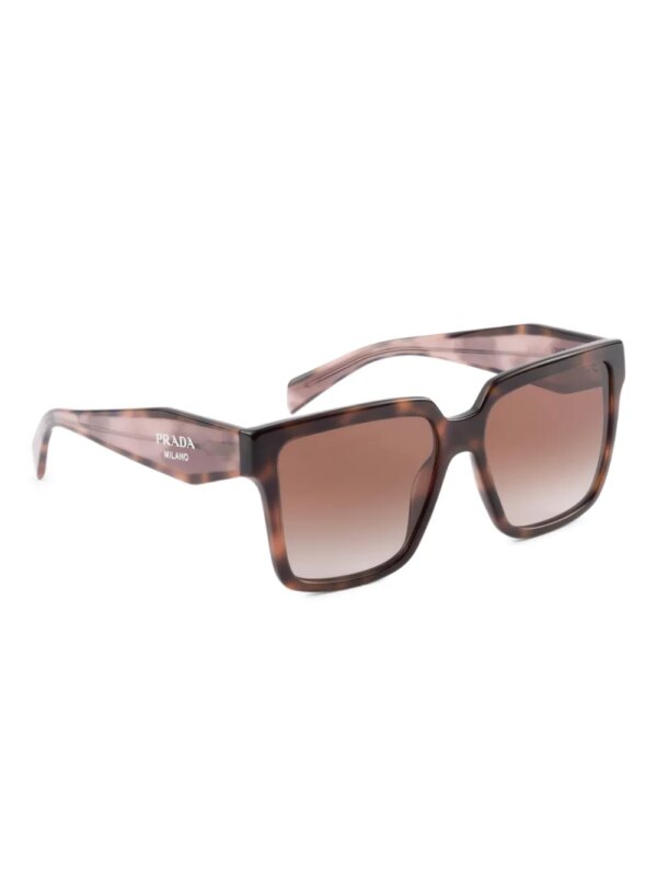 Prada Eyewear Zonnebril met logoprint - Bruin