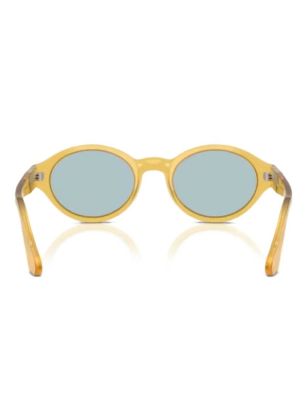 Persol Zonnebril met ovalen montuur - Geel