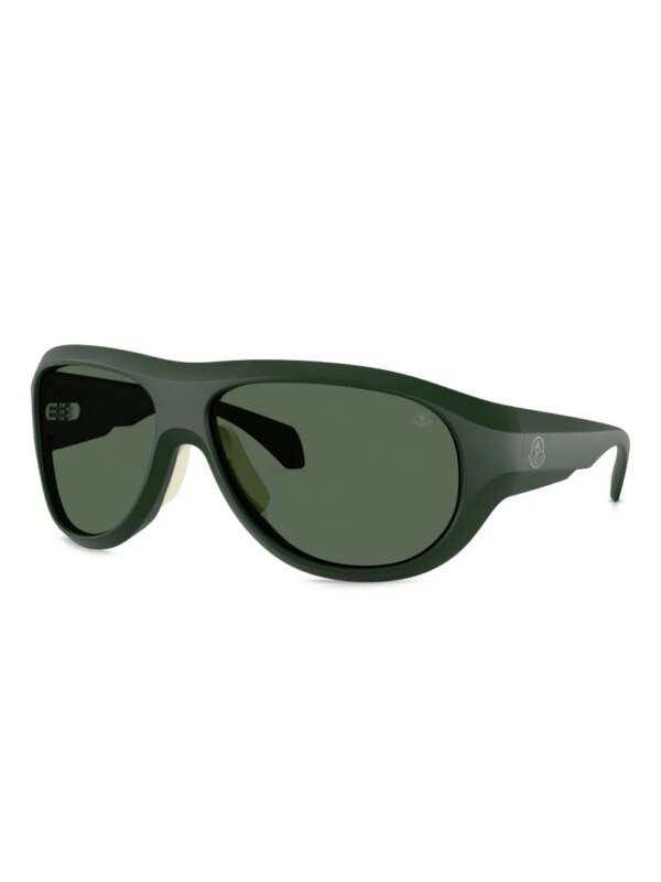 Moncler Eyewear Zonnebril met matte afwerking - Groen