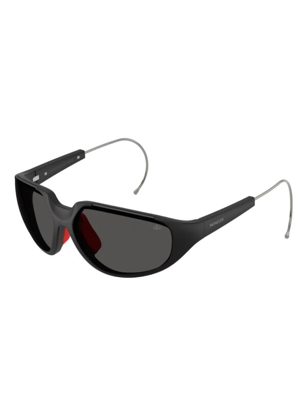 Moncler Eyewear Zonnebril met logoprint - Zwart