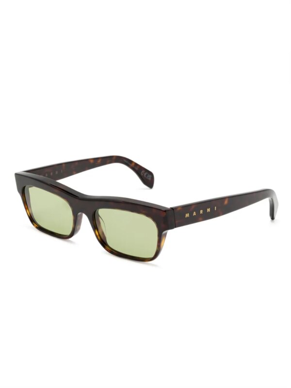 Marni Eyewear Edku zonnebril met ovaal montuur - Zwart