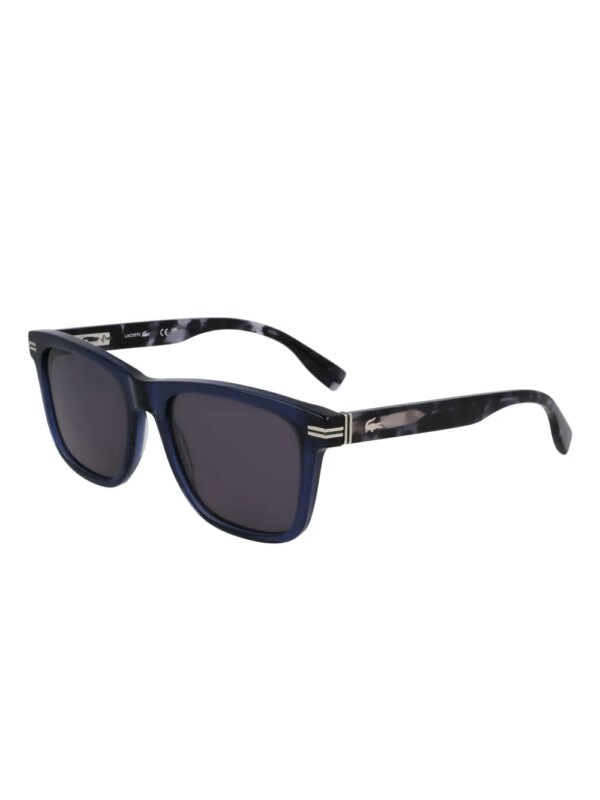 Lacoste Zonnebril met logoprint - Blauw
