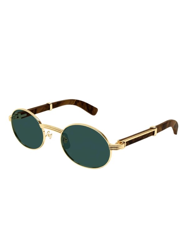 Cartier Eyewear Première de Cartier zonnebril met rond montuur - Goud