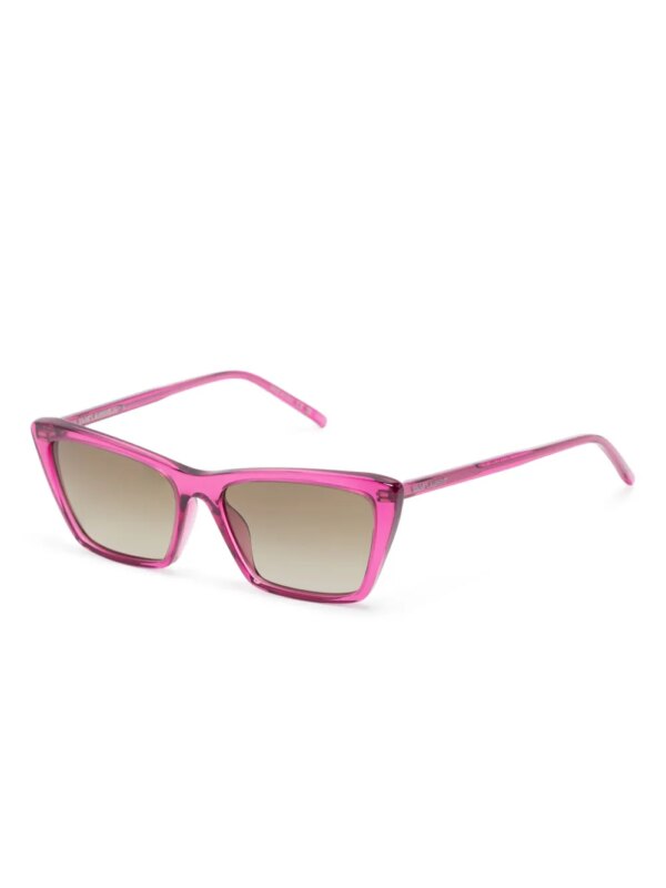 Saint Laurent Eyewear Zonnebril met vierkant montuur - Roze
