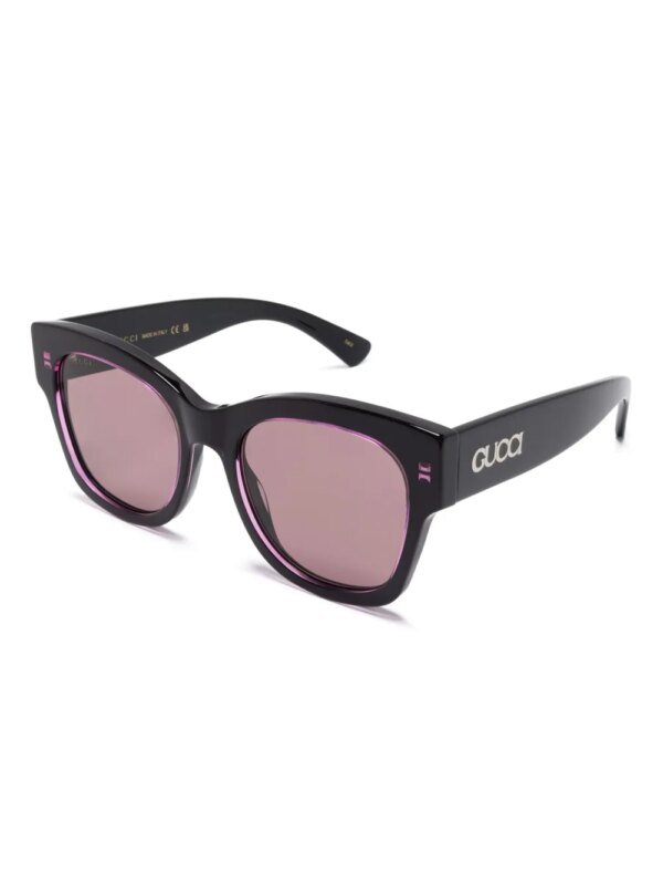 Gucci Eyewear Zonnebril met vierkant montuur - Paars