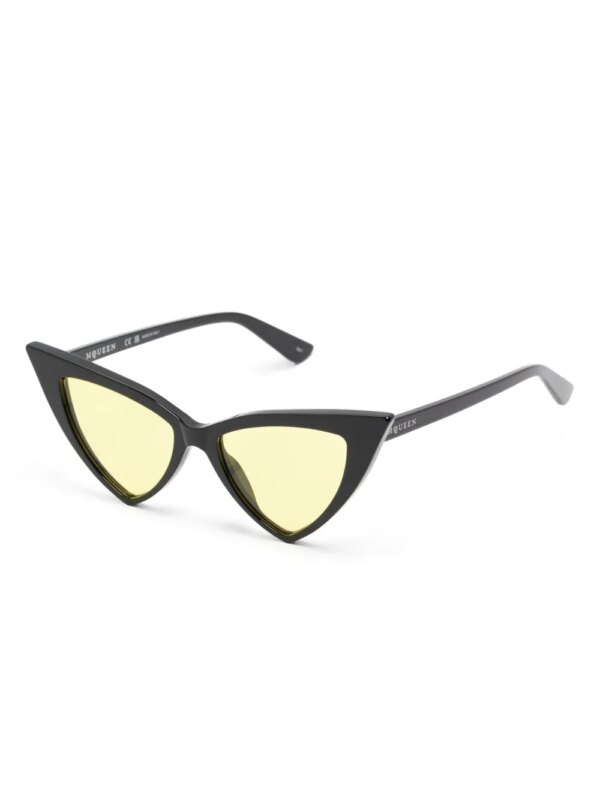 Alexander McQueen Eyewear Zonnebril met cat-eye montuur - Zwart