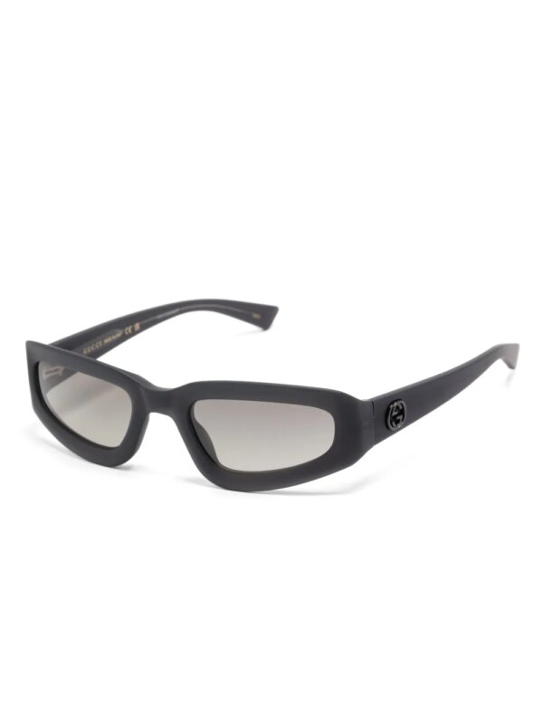 Gucci Eyewear Zonnebril met geometrisch montuur - Grijs
