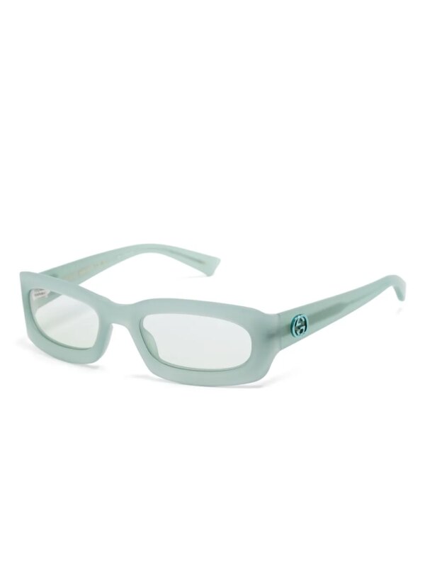 Gucci Eyewear Zonnebril met rechthoekig montuur - Groen