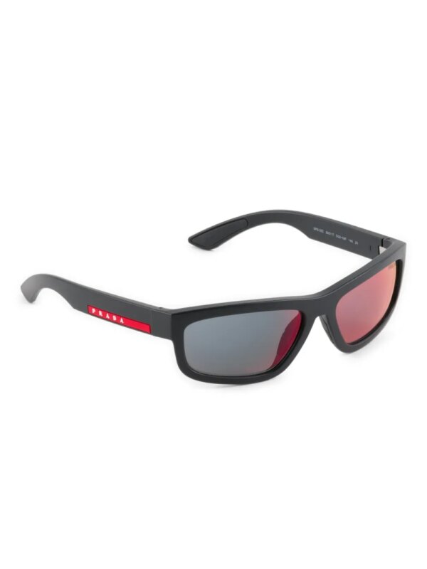 Prada Eyewear Linea Rossa zonnebril - Zwart