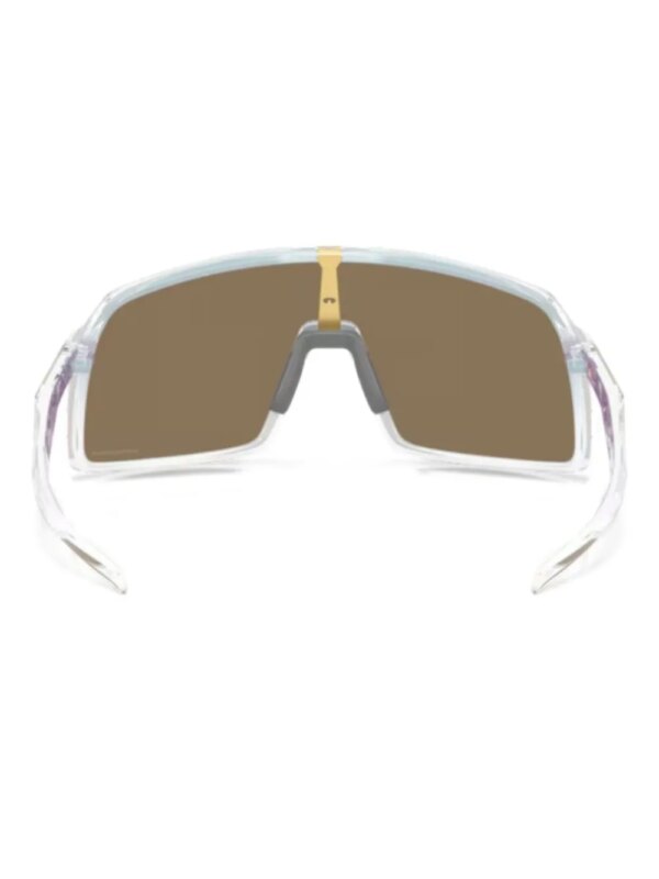 Oakley Zonnebril met logoprint - Goud