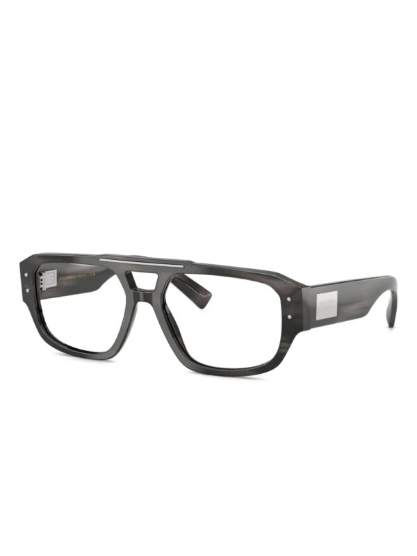 Dolce & Gabbana Eyewear Zonnebril met dubbele neusbrug - Zwart