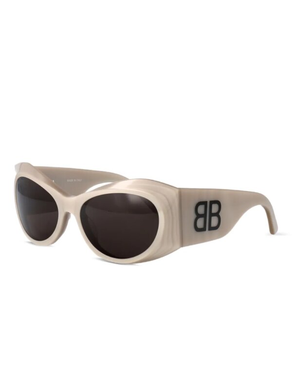 Balenciaga Eyewear Zonnebril met geometrisch montuur - Beige