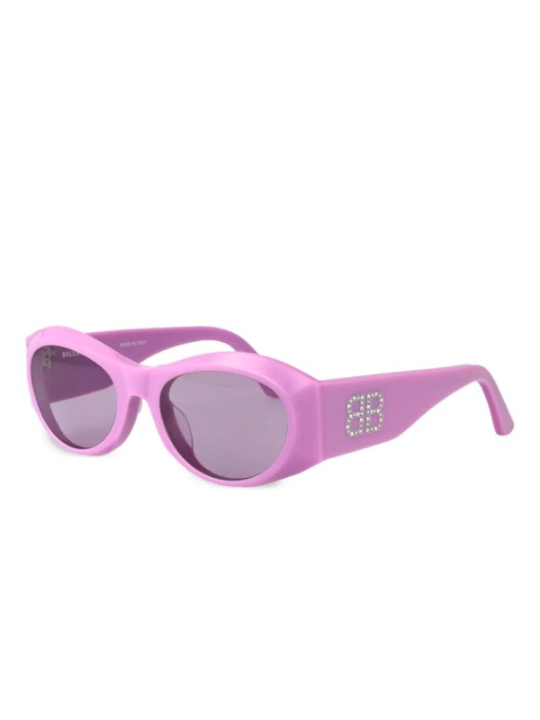 Balenciaga Eyewear Zonnebril met geometrisch montuur - Roze
