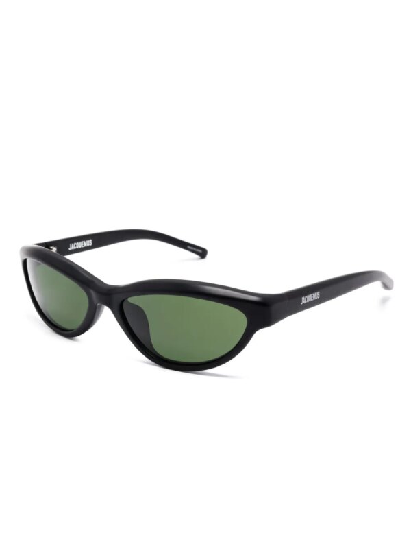 Jacquemus Zonnebril met cat-eye montuur - Zwart