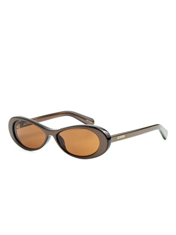 Jacquemus Zonnebril met cat-eye montuur - Bruin