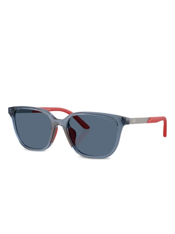 Emporio Armani Zonnebril met wayfarer montuur - Blauw