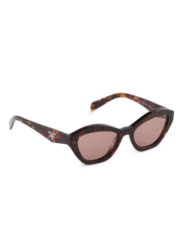 Prada Eyewear Zonnebril met geometrisch montuur - Bruin