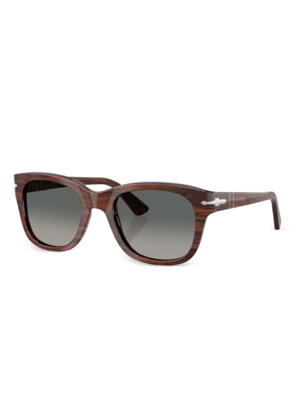 Persol Zonnebril met rond montuur - Bruin