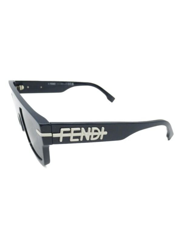 Fendi Pre-Owned 2020s zonnebril met logo-reliëf - Blauw