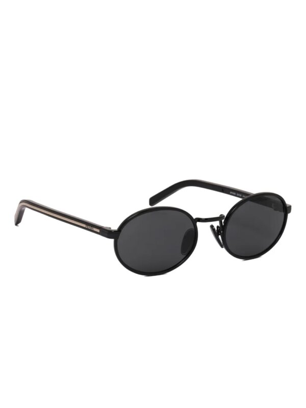 Prada Eyewear Zonnebril met ovalen montuur - Zwart