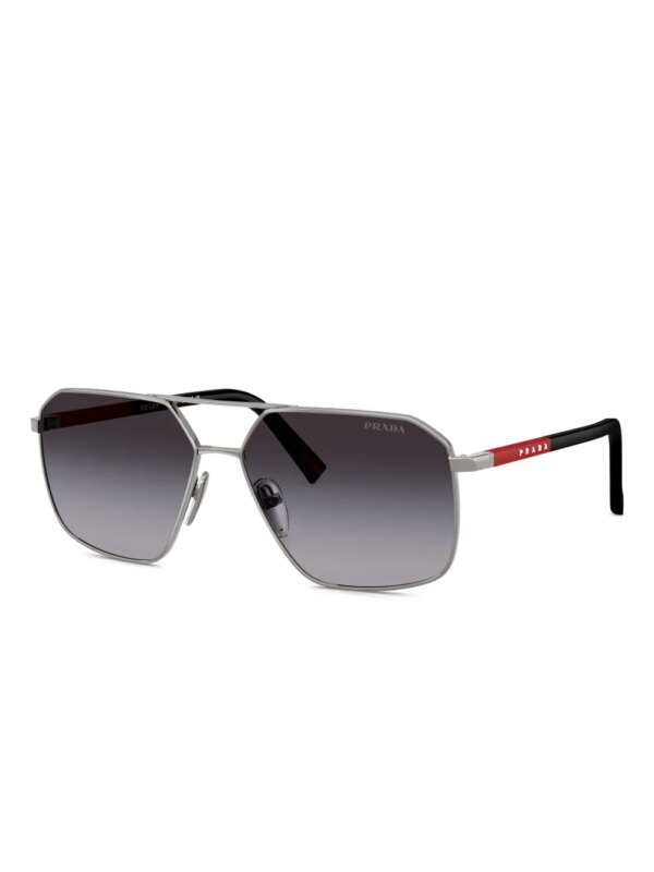 Prada Linea Rossa Zonnebril met piloten montuur - Grijs