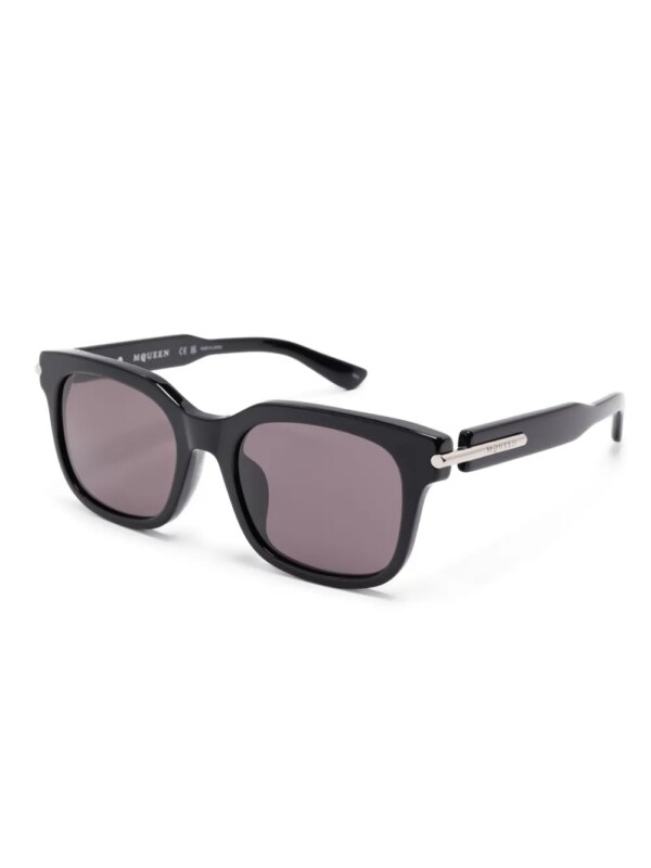 Alexander McQueen Eyewear AM0496SA 001 zonnebril - Zwart