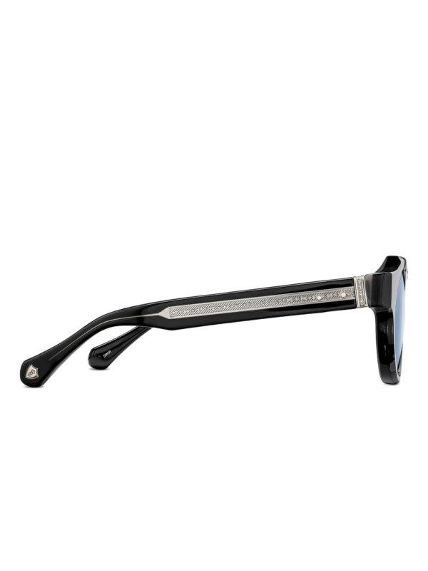 Matsuda Zonnebril met rond montuur - Zwart