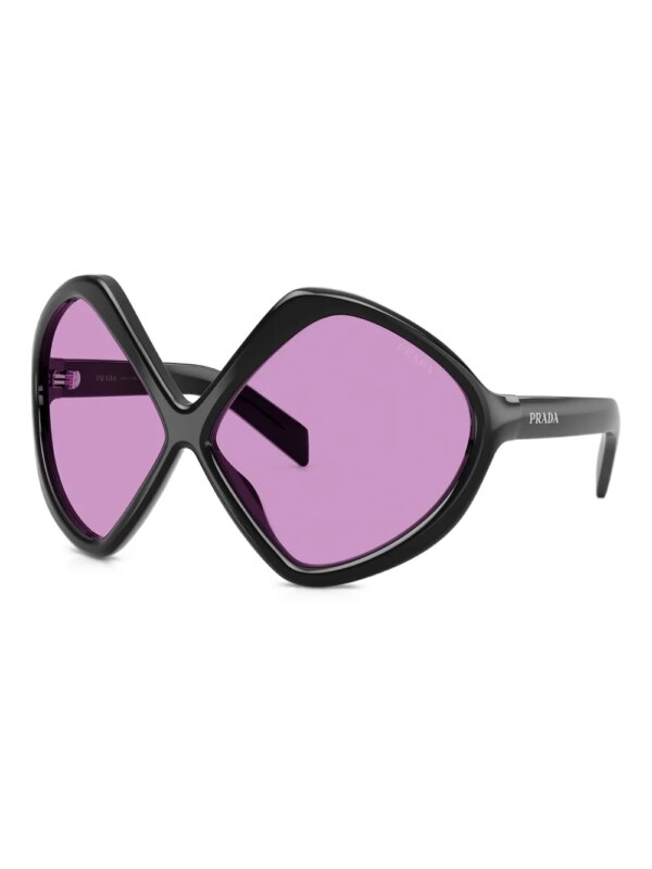 Prada Eyewear Zonnebril met oversized montuur - Zwart
