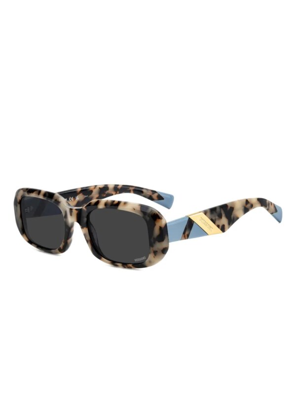 MISSONI EYEWEAR Zonnebril met gegraveerd logo - Bruin