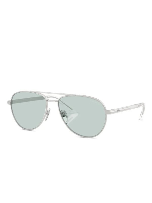 Prada Eyewear Zonnebril met geometrisch montuur - Zilver