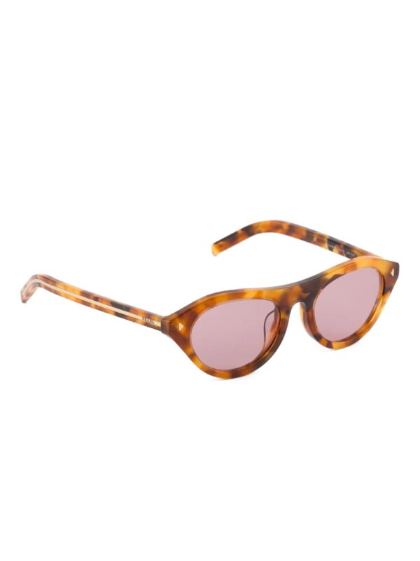 Prada Eyewear Zonnebril met rivetdetail - Bruin