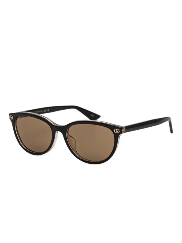 Gucci Eyewear Zonnebril met cat-eye montuur - Zwart