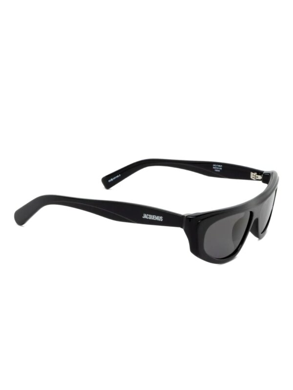 Jacquemus The Pasadena zonnebril met geometrisch montuur - Zwart