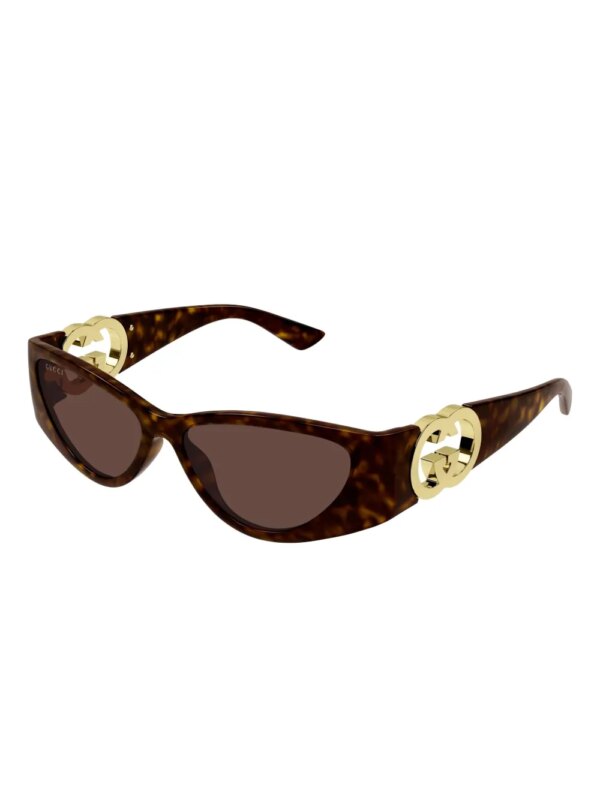 Gucci Eyewear Zonnebril met cat-eye montuur - Bruin